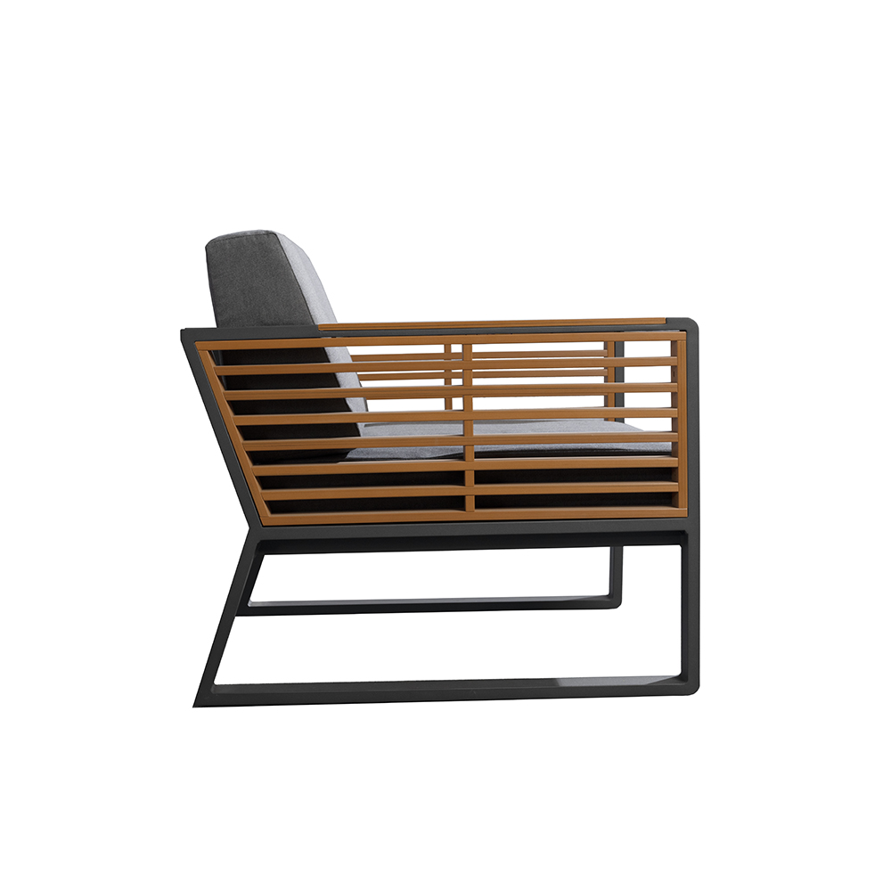 Outdoor Teak Single Sofa Chair – Modern Patio Lounge Seat - Image 3