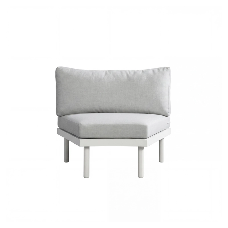 Curved Teak Modular Outdoor Sofa Set - Image 2