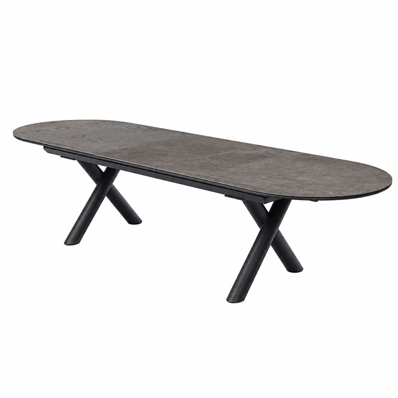 Oval Extendable Sintered Stone Dining Table - Image 2