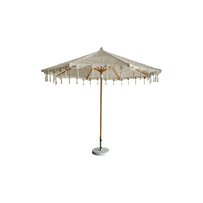 Rope-Woven Center Pole Umbrella - Image 2