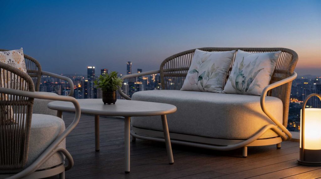 outdoor patio lounger