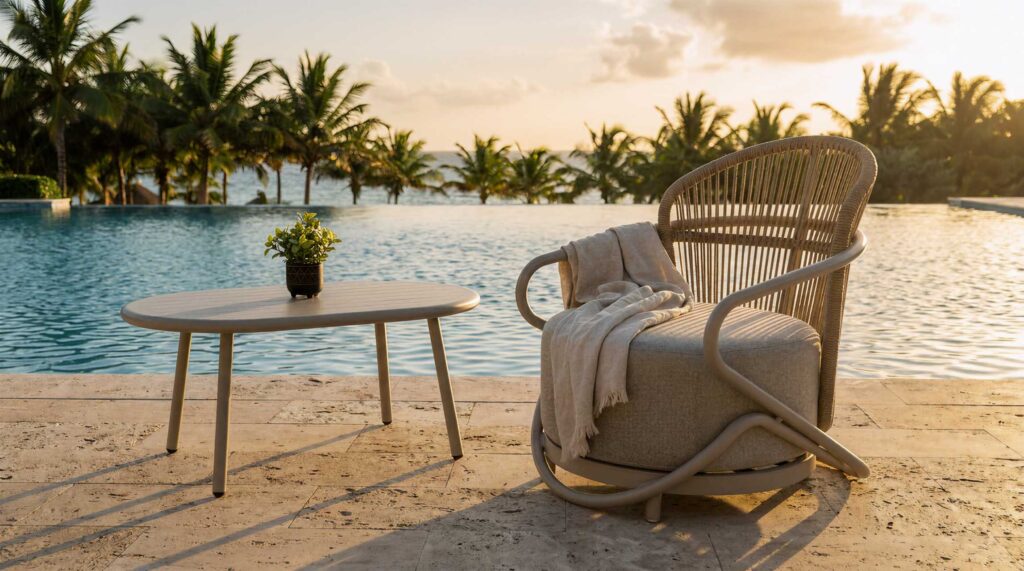 poolside lounge chair