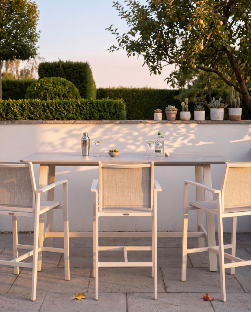 woven outdoor seating