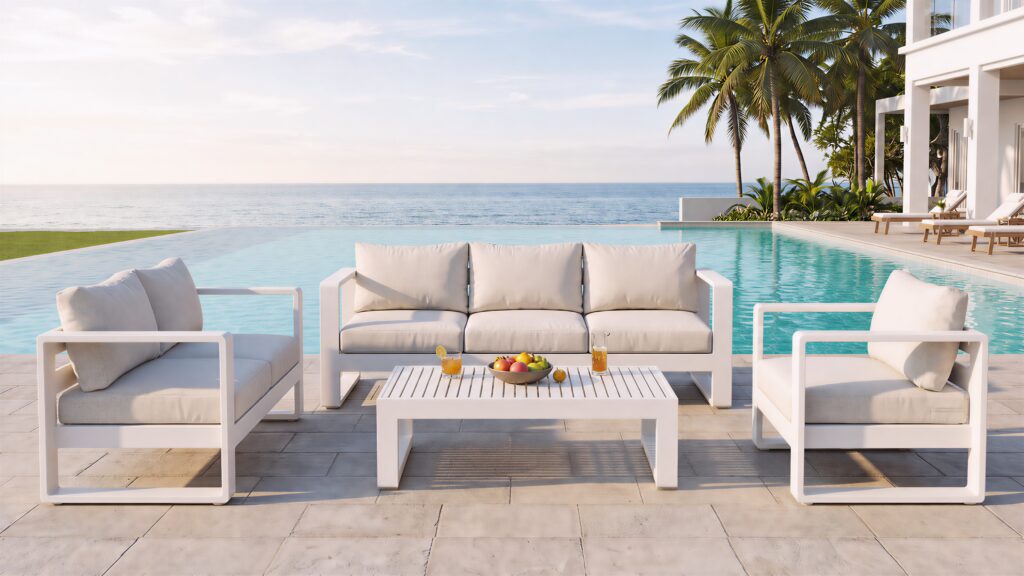 Architectural outdoor furniture