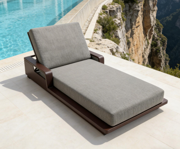 modern square outdoor woven chaise lounge